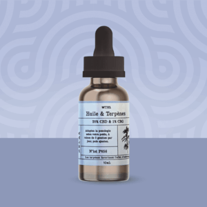 alt="Huile Relax CBD – huile sublinguale apaisante, arômes doux, flacon compte-goutte"